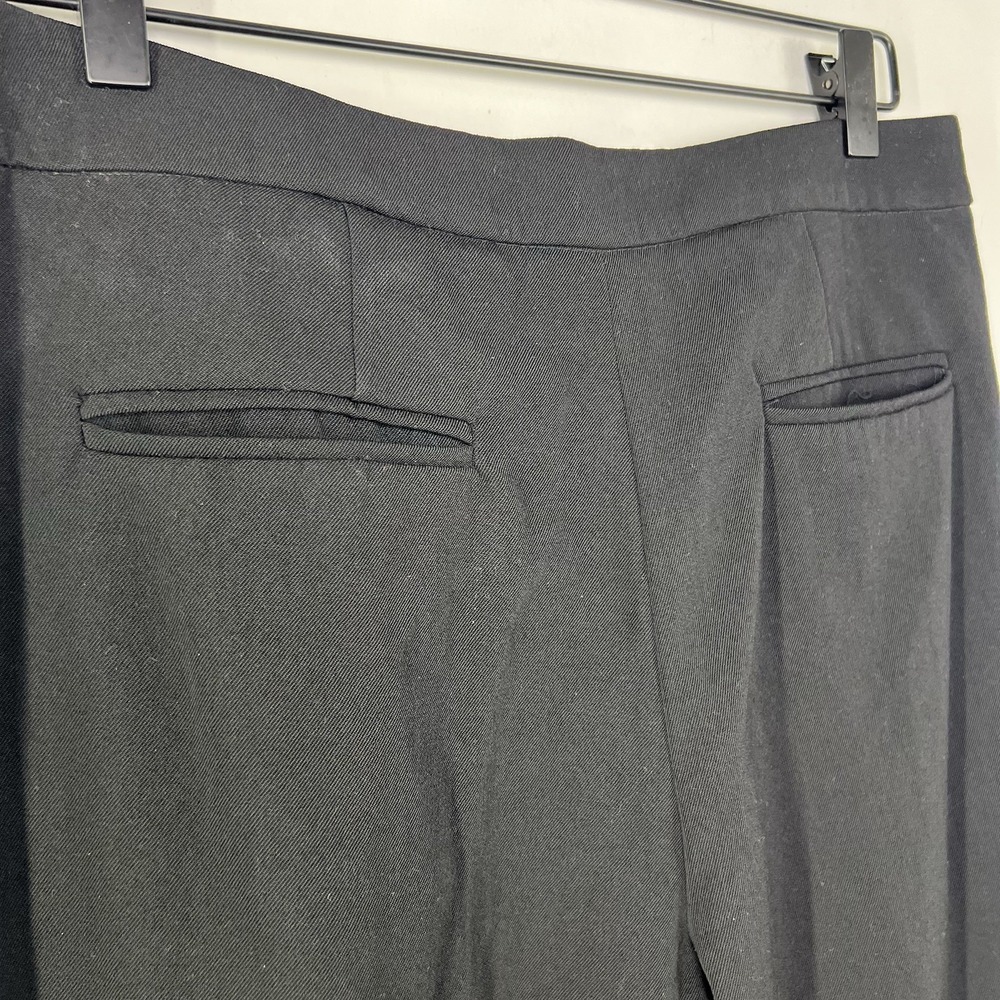 Derek Lam Wool Cropped Trousers Womens Size 8 Black Italian Fabric Tailored - Picture 15 of 15